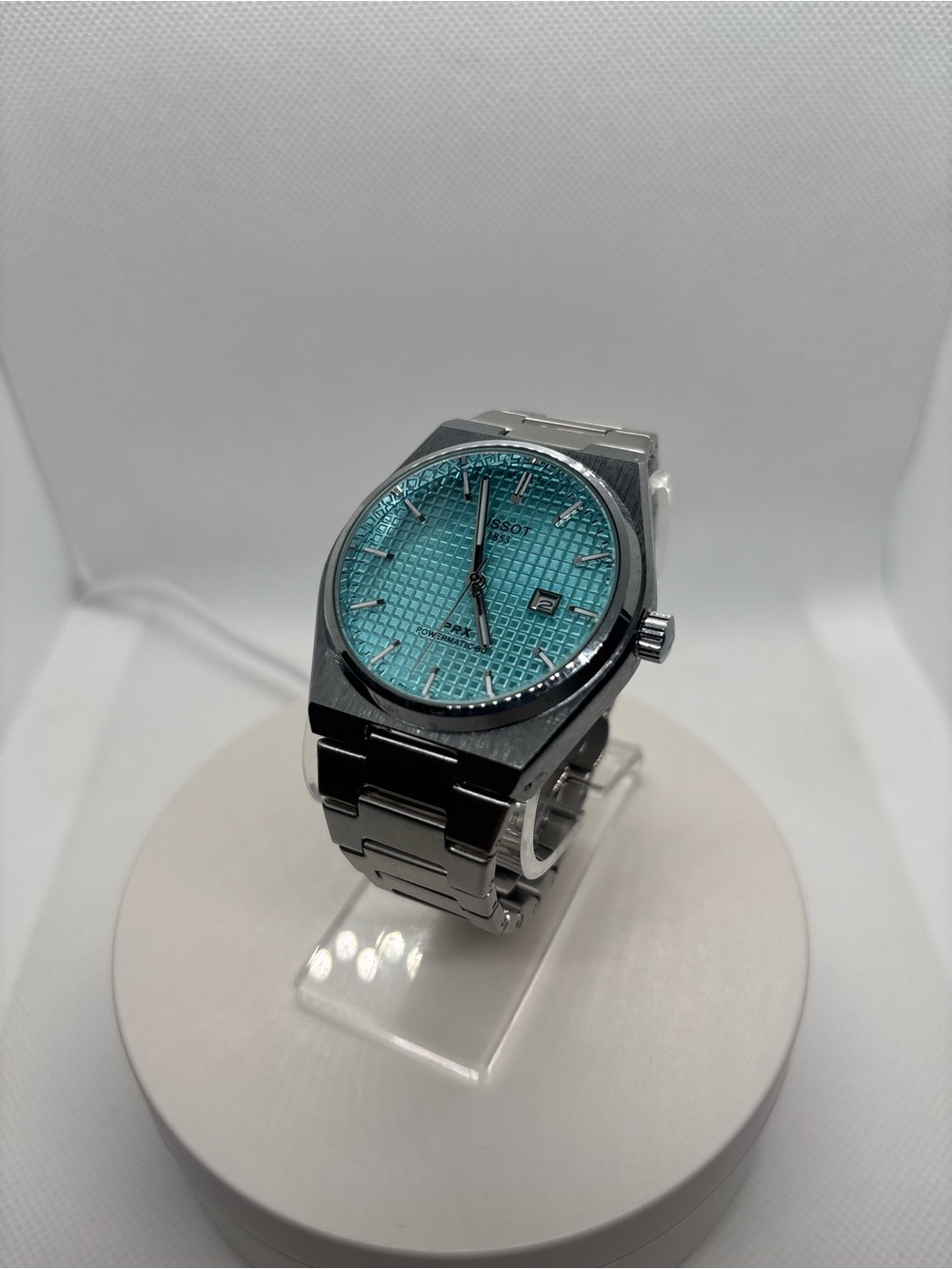 Tissot Men's Stainless Steel Watch with Turquoise Dial - QUARTZ -